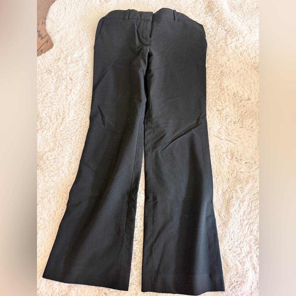 Ann Taylor. Classic Black Trousers. Devin Fit. 4 petite.